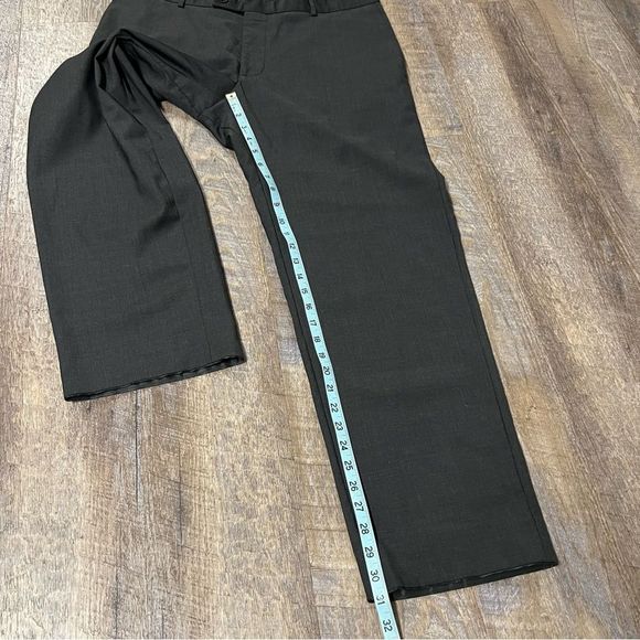 Strellson Pants Mens 37x31 Charcoal Gray 100% Virgin Wool Livio Dress Pants - Picture 2 of 12